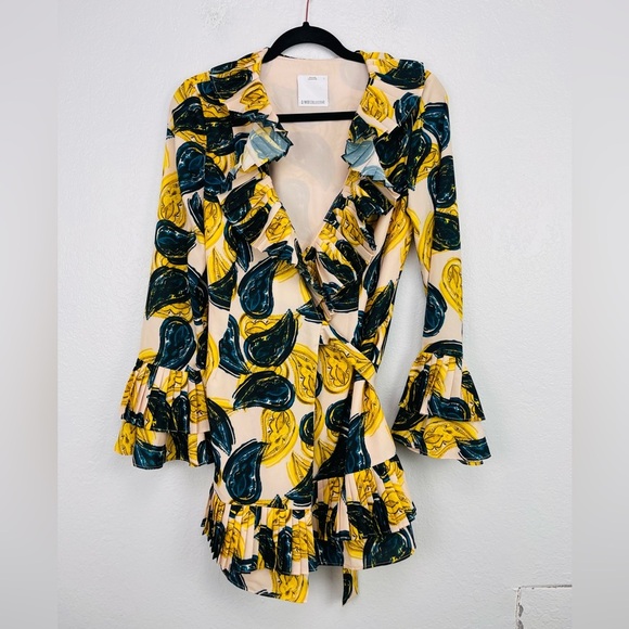 C/MEO Collective Island Time Temptation Blush Paisley Collection Wrap Dress - Picture 4 of 9